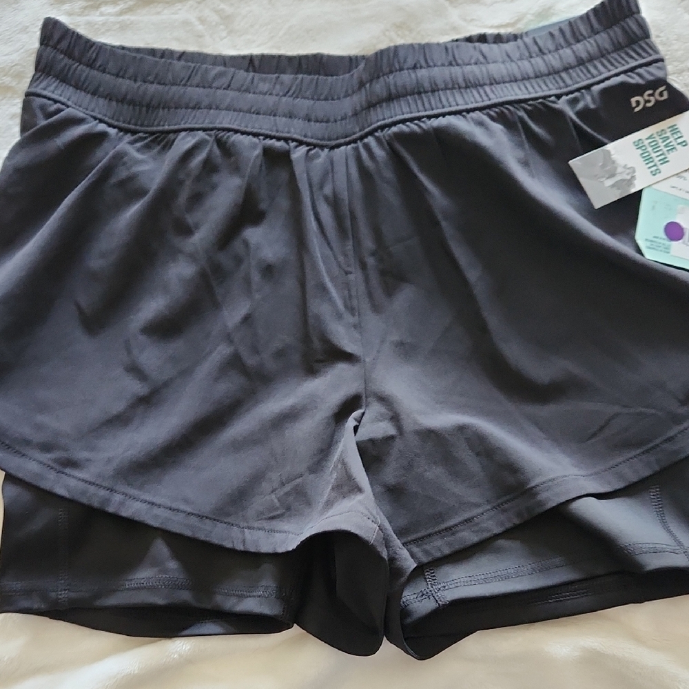 DSG Black Athletic Shorts Lightweight Breathable